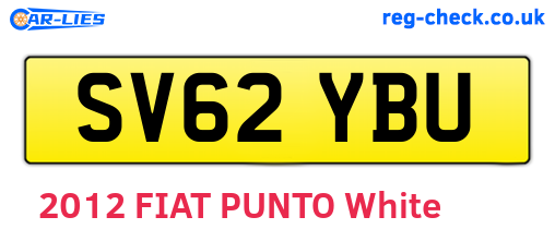SV62YBU are the vehicle registration plates.