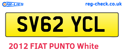 SV62YCL are the vehicle registration plates.