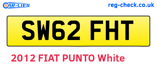 SW62FHT are the vehicle registration plates.