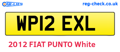 WP12EXL are the vehicle registration plates.