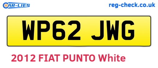 WP62JWG are the vehicle registration plates.