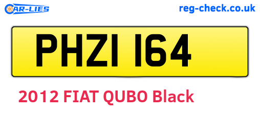 PHZ1164 are the vehicle registration plates.