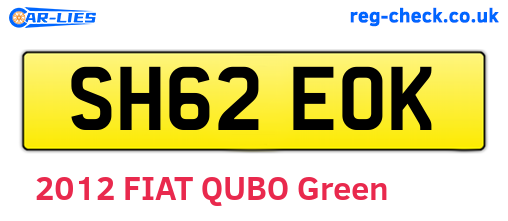 SH62EOK are the vehicle registration plates.