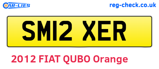 SM12XER are the vehicle registration plates.
