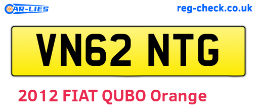 VN62NTG are the vehicle registration plates.
