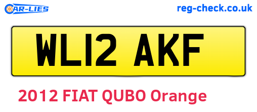 WL12AKF are the vehicle registration plates.