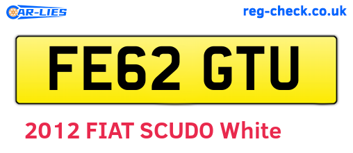 FE62GTU are the vehicle registration plates.