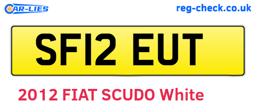 SF12EUT are the vehicle registration plates.