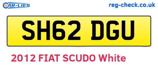 SH62DGU are the vehicle registration plates.