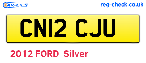 CN12CJU are the vehicle registration plates.
