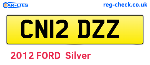 CN12DZZ are the vehicle registration plates.