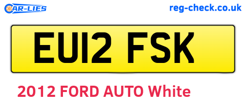 EU12FSK are the vehicle registration plates.