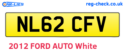 NL62CFV are the vehicle registration plates.