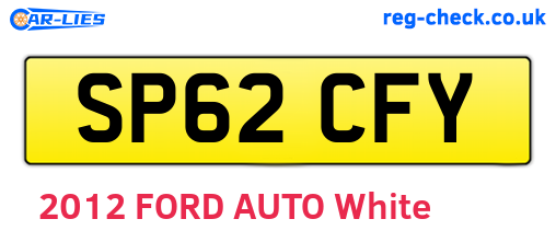 SP62CFY are the vehicle registration plates.