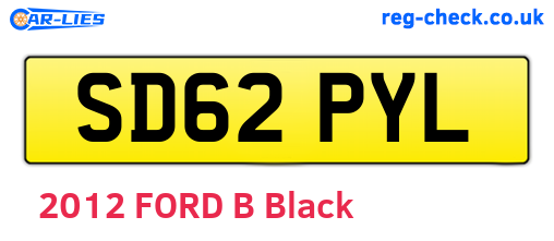 SD62PYL are the vehicle registration plates.