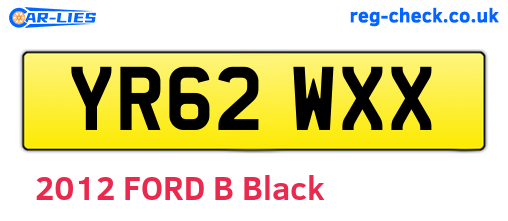 YR62WXX are the vehicle registration plates.