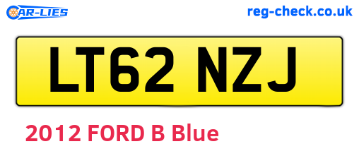 LT62NZJ are the vehicle registration plates.