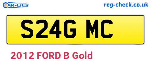 S24GMC are the vehicle registration plates.