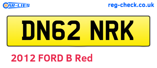 DN62NRK are the vehicle registration plates.