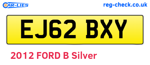 EJ62BXY are the vehicle registration plates.