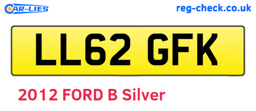 LL62GFK are the vehicle registration plates.