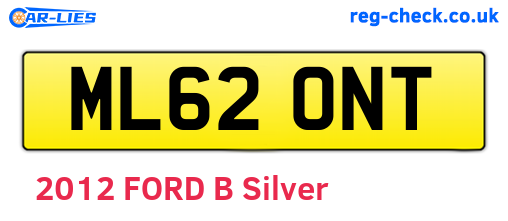 ML62ONT are the vehicle registration plates.