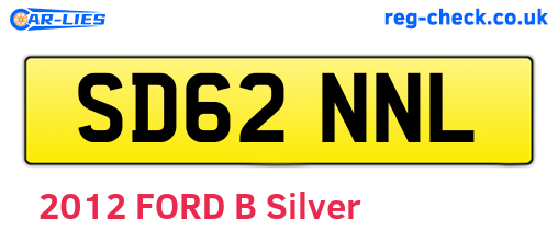 SD62NNL are the vehicle registration plates.