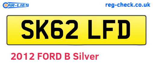 SK62LFD are the vehicle registration plates.