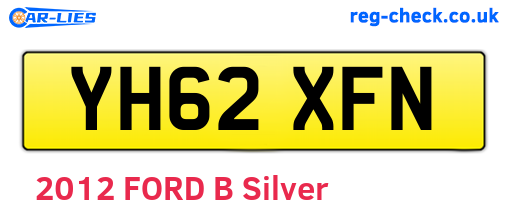 YH62XFN are the vehicle registration plates.