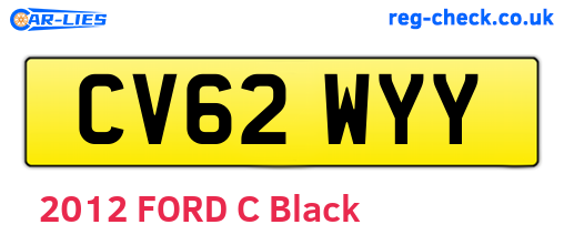 CV62WYY are the vehicle registration plates.