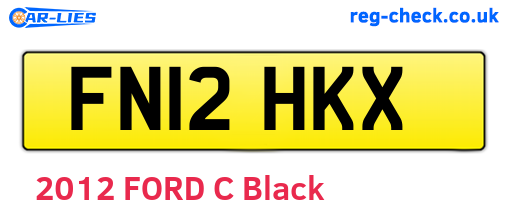FN12HKX are the vehicle registration plates.