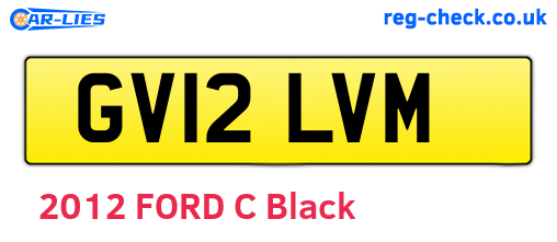 GV12LVM are the vehicle registration plates.