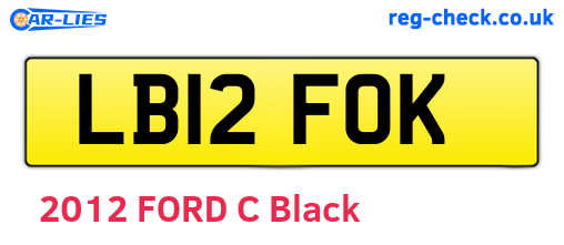 LB12FOK are the vehicle registration plates.