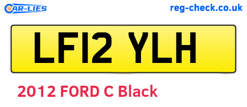 LF12YLH are the vehicle registration plates.