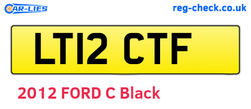 LT12CTF are the vehicle registration plates.