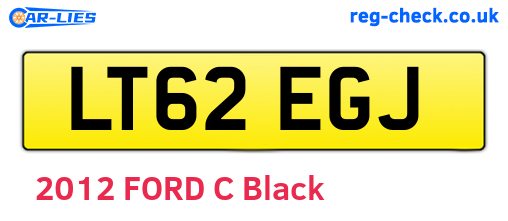 LT62EGJ are the vehicle registration plates.