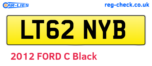LT62NYB are the vehicle registration plates.