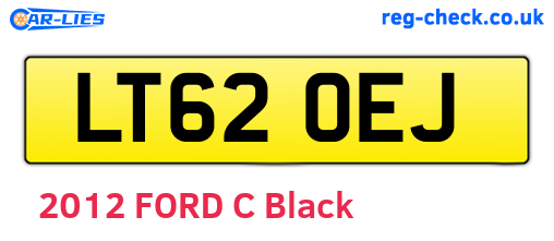 LT62OEJ are the vehicle registration plates.
