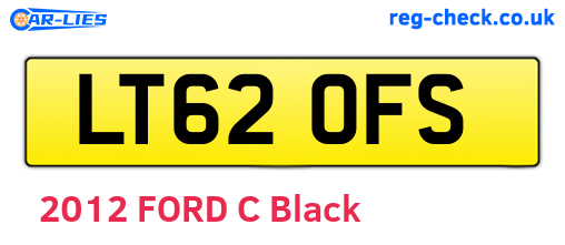 LT62OFS are the vehicle registration plates.