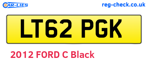 LT62PGK are the vehicle registration plates.