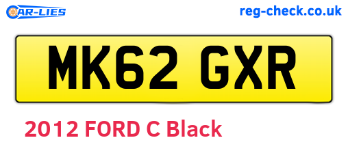 MK62GXR are the vehicle registration plates.