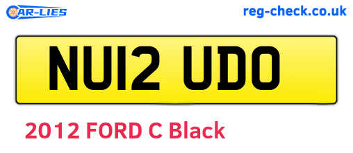 NU12UDO are the vehicle registration plates.