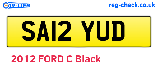 SA12YUD are the vehicle registration plates.