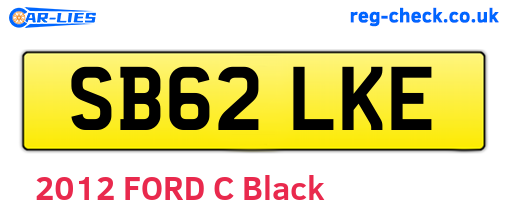 SB62LKE are the vehicle registration plates.