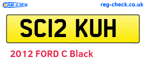 SC12KUH are the vehicle registration plates.