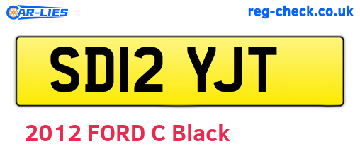SD12YJT are the vehicle registration plates.