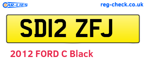 SD12ZFJ are the vehicle registration plates.