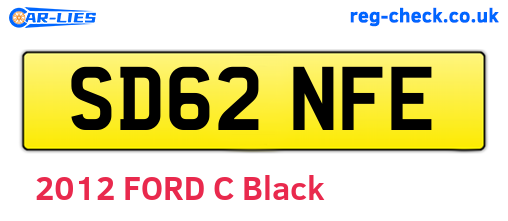 SD62NFE are the vehicle registration plates.