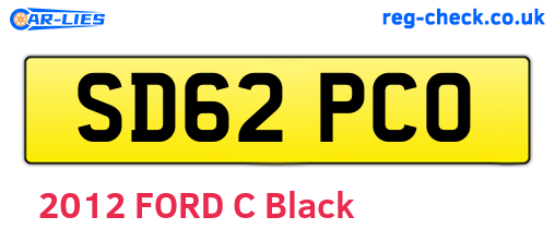 SD62PCO are the vehicle registration plates.