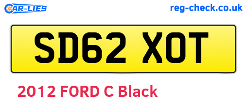 SD62XOT are the vehicle registration plates.